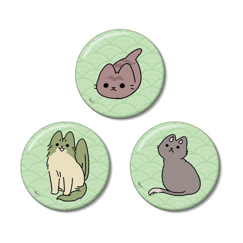 『ねこようかい』缶バッジ3個セット ver.E