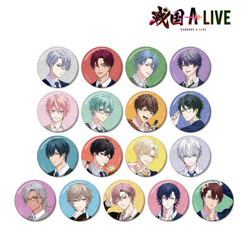 『戦国 A LIVE』学生服ver. トレーディンググリッター缶バッジ(単位/BOX)