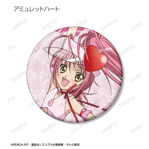 『しゅごキャラ!』日奈森 あむ&アミュレットハート&ラン グリッター缶バッジ3個セット