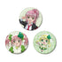 『しゅごキャラ!』日奈森 あむ&アミュレットクローバー&スゥ グリッター缶バッジ3個セット