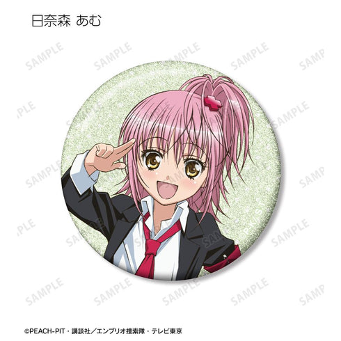 『しゅごキャラ!』日奈森 あむ&アミュレットクローバー&スゥ グリッター缶バッジ3個セット