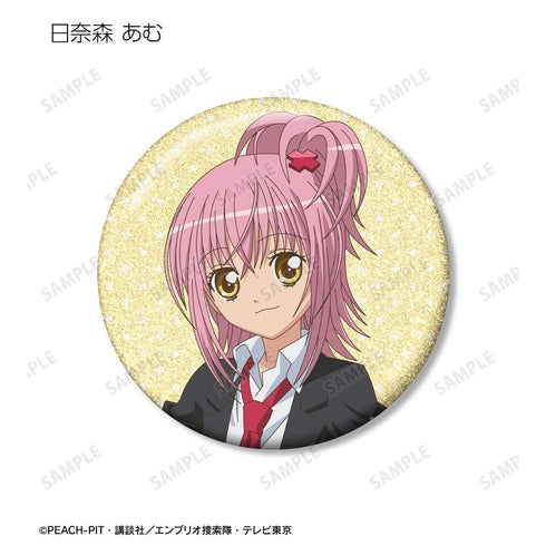 『しゅごキャラ!』日奈森 あむ&アミュレットダイヤ&ダイヤ グリッター缶バッジ3個セット