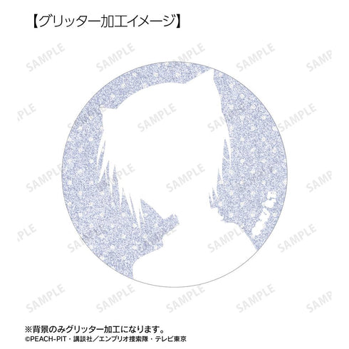 『しゅごキャラ!』月詠 イクト&デスレーベル&ヨル グリッター缶バッジ3個セット