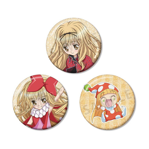 『しゅごキャラ!』真城 りま&クラウンドロップ&クスクス グリッター缶バッジ3個セット