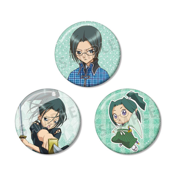 『しゅごキャラ!』三条 海里&サムライソウル&ムサシ グリッター缶バッジ3個セット