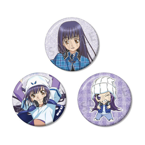 『しゅごキャラ!』藤咲 なぎひこ&ビートジャンパー&リズム グリッター缶バッジ3個セット
