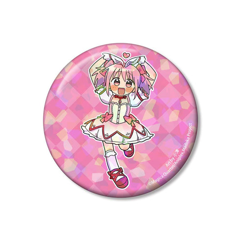 『魔法少女まどか☆マギカ』描き起こし 鹿目まどか 魔法少女衣装ver. Art by 小津 ホログラム75mm缶バッジ