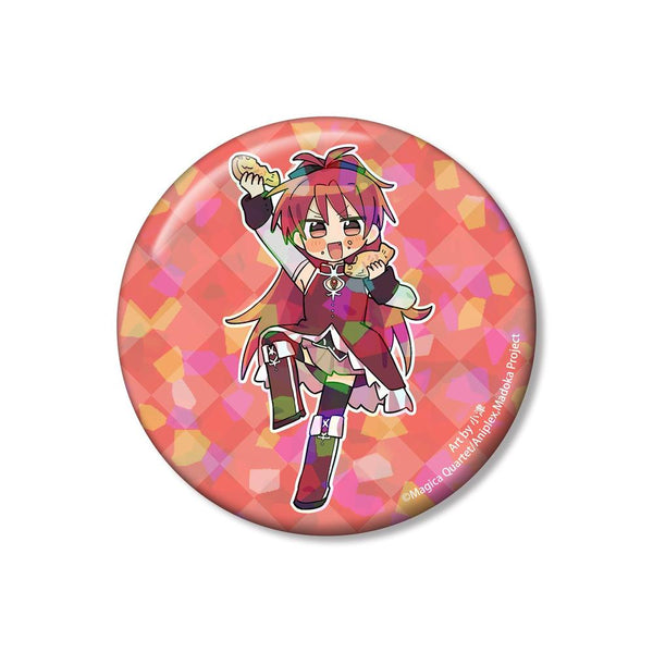 『魔法少女まどか☆マギカ』描き起こし 佐倉杏子 魔法少女衣装ver. Art by 小津 ホログラム75mm缶バッジ【202604再販】