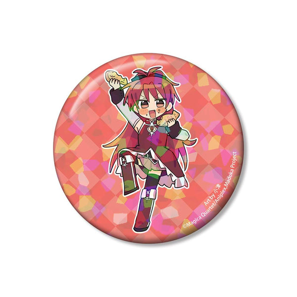 『魔法少女まどか☆マギカ』描き起こし 佐倉杏子 魔法少女衣装ver. Art by 小津 ホログラム75mm缶バッジ