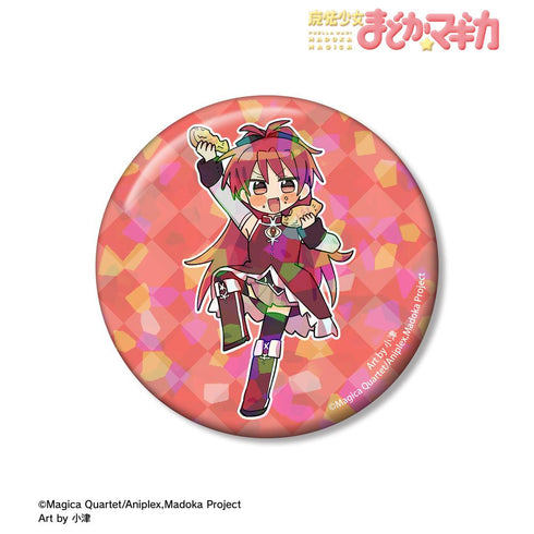『魔法少女まどか☆マギカ』描き起こし 佐倉杏子 魔法少女衣装ver. Art by 小津 ホログラム75mm缶バッジ