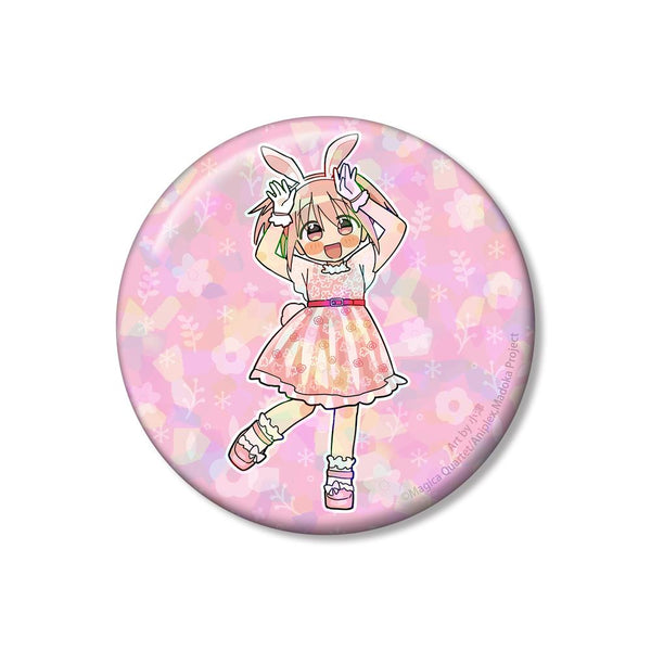 『魔法少女まどか☆マギカ』描き起こし 鹿目まどか アニマルコーデver. Art by 小津 ホログラム75mm缶バッジ