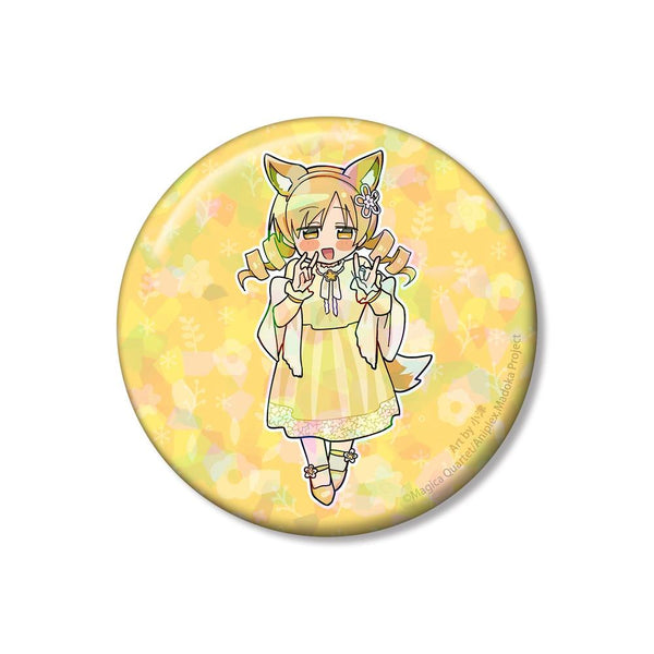 『魔法少女まどか☆マギカ』描き起こし 巴マミ アニマルコーデver. Art by 小津 ホログラム75mm缶バッジ【202604再販】