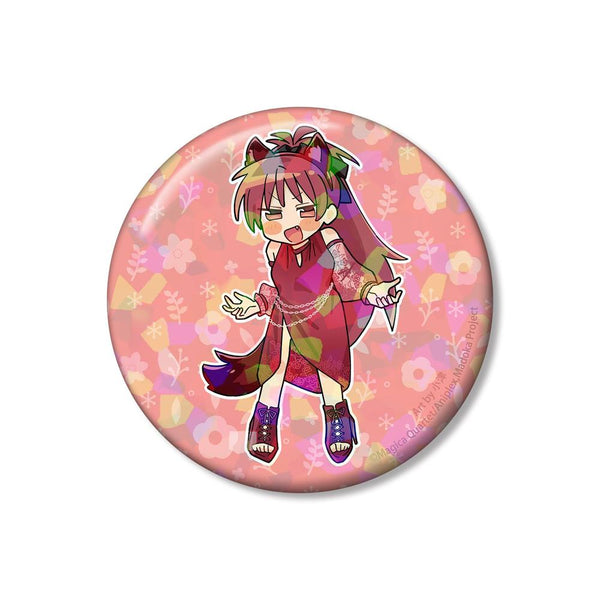 『魔法少女まどか☆マギカ』描き起こし 佐倉杏子 アニマルコーデver. Art by 小津 ホログラム75mm缶バッジ【202604再販】