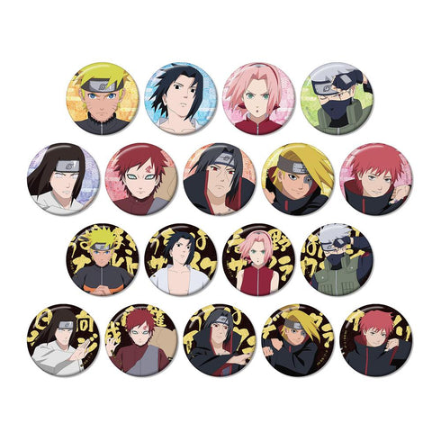 『NARUTO-ナルト- 疾風伝』描き下ろし 戦闘前ver. トレーディンググリッター缶バッジ(単位/BOX)