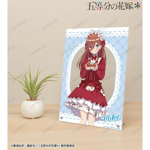 『五等分の花嫁*』描き下ろし 中野三玖 ショートケーキイメージコーデver. A4アクリルパネル