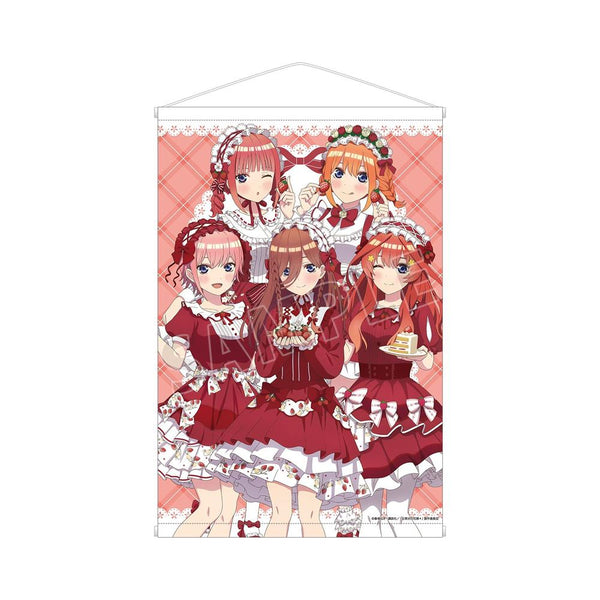『五等分の花嫁*』描き下ろし 集合 ショートケーキイメージコーデver. A1タペストリー