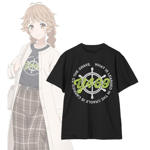 『ハイスクール・フリート』描き下ろしイラスト 納沙 幸子 デート私服ver. 着用 クラックプリントTシャツユニセックス
