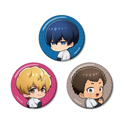 『忘却バッテリー』清峰葉流火&要 圭&山田太郎 ちびキャラ 振り向きver. グリッター缶バッジ3個セット