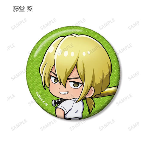 『忘却バッテリー』藤堂 葵&千早瞬平&土屋和季 ちびキャラ 振り向きver. グリッター缶バッジ3個セット