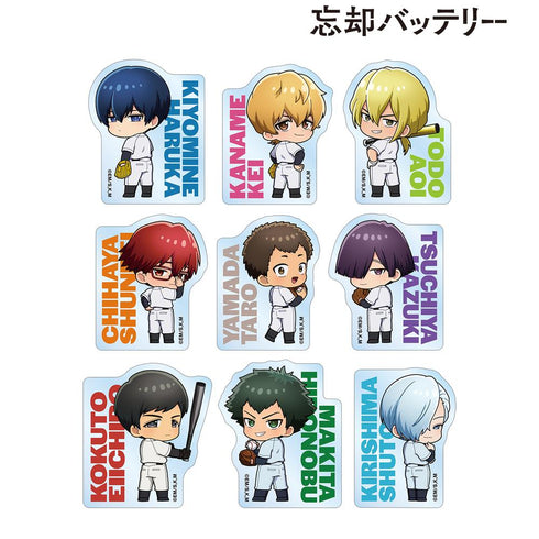 『忘却バッテリー』トレーディング ちびキャラ 振り向きver. クリアダイカットステッカー(単位/BOX)