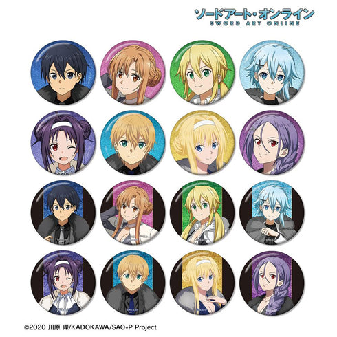 『ソードアート・オンライン』描き下ろし 毛皮コート×スーツver. トレーディンググリッター缶バッジ(単位/BOX)