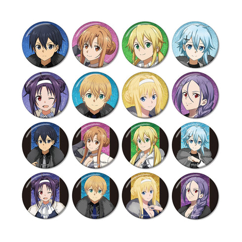 『ソードアート・オンライン』描き下ろし 毛皮コート×スーツver. トレーディンググリッター缶バッジ(単位/BOX)【202609再販】