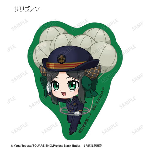 『黒執事 -緑の魔女編-』ちびキャラ 駅員ver. フレークシール