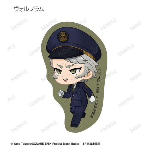 『黒執事 -緑の魔女編-』ちびキャラ 駅員ver. フレークシール