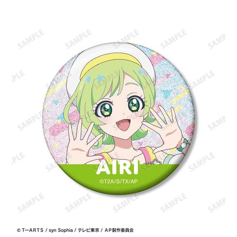 『ひみつのアイプリ』三ツ葉 アイリ グリッター缶バッジ3個セット