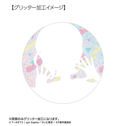 『ひみつのアイプリ』三ツ葉 アイリ グリッター缶バッジ3個セット