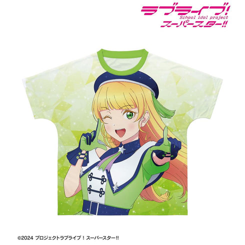Love Live!超级明星!新绘制的 Sumire Hirayana 超级明星!中性全图案 T 恤