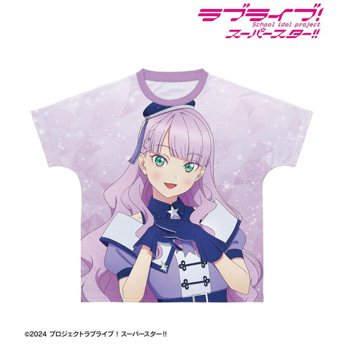 Love Live!超级明星!"全新绘制的维也纳玛格丽特超级巨星!中性全图案 T 恤
