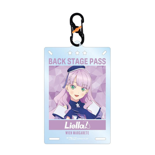 Love Live!超级明星!"新绘制的维也纳 Margarete 超级巨星!卡形亚克力钥匙扣,带扣环