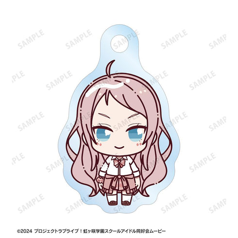 『ラブライブ!虹ヶ咲学園スクールアイドル同好会』鐘 嵐珠 ちょこんと! ギャル制服ver. 2連ワイヤーアクリルキーホルダー