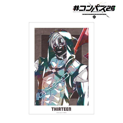 『#コンパス2.0 戦闘摂理解析システム』13(サーティーン) Ani-Art A3マット加工ポスター