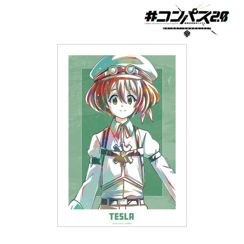 『#コンパス2.0 戦闘摂理解析システム』テスラ Ani-Art A3マット加工ポスター