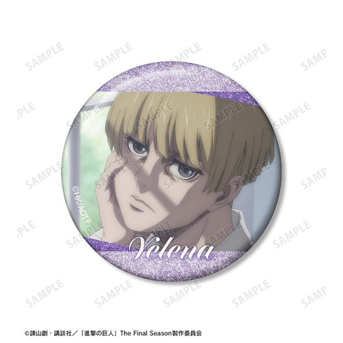 『進撃の巨人』イェレナ 場面写グリッター缶バッジ3個セット