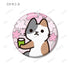 『うごく!ねこむかしばなし』トレーディンググリッター缶バッジ(単位/BOX)