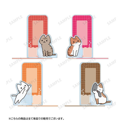 『うごく!ねこむかしばなし』ミケネコ ブックエンド型 パーツ付きBIGアクリルスタンド