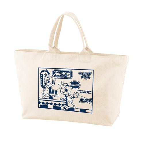 『pop'n music Jam&Fizz』ミミ&ニャミ BIGジップトートバッグ