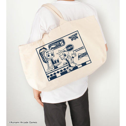 『pop'n music Jam&Fizz』ミミ&ニャミ BIGジップトートバッグ