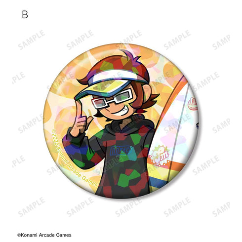 『pop'n music Jam&Fizz』描き下ろし MZD 水着ver. ホログラム缶バッジ2個セット