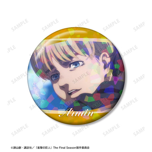 『進撃の巨人』エレン&アルミン 場面写ホログラム缶バッジ3個セット