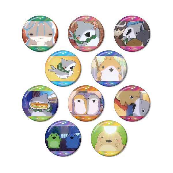 『おでかけ子ザメ とかいのおともだち』トレーディング場面写オーロラ缶バッジ(単位/BOX)