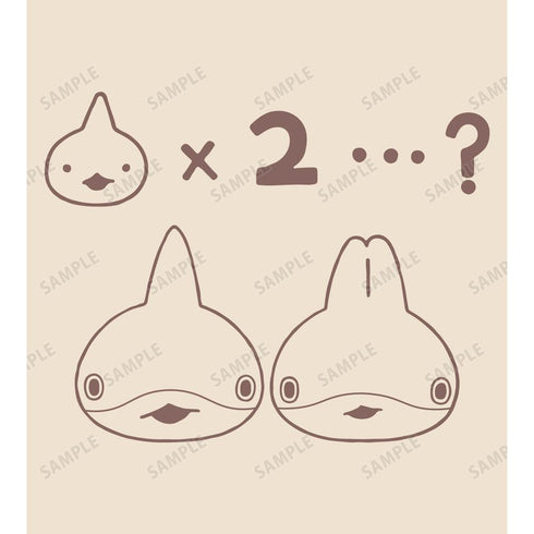 『おでかけ子ザメ とかいのおともだち』子ザメ&うさめ BIGジップトートバッグ