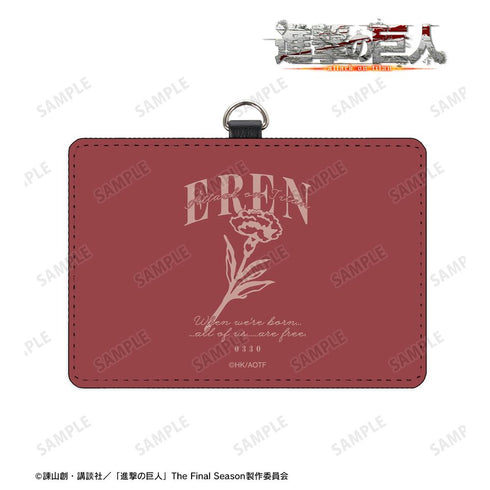 『進撃の巨人』エレン ar-Unity ネックストラップ付き2ポケットパスケース