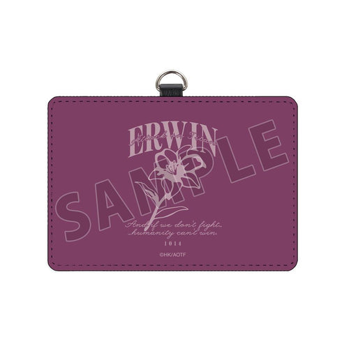 『進撃の巨人』エルヴィン ar-Unity ネックストラップ付き2ポケットパスケース