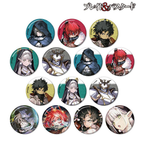 『ブレイド&バスタード』トレーディンググリッター缶バッジ(単位/BOX)