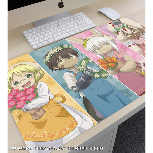 『メイドインアビス 烈日の黄金郷』描き下ろし リコさん隊 花屋ver. マルチデスクマット