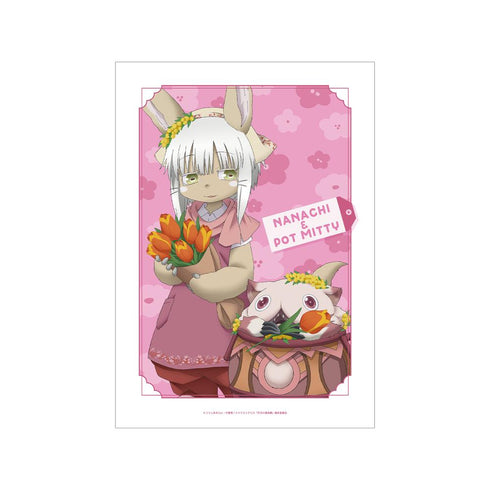 『メイドインアビス 烈日の黄金郷』描き下ろし ナナチ&壺ミーティ 花屋ver. A3マット加工ポスター